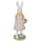 12" Girl Bunny with Easter Basket Outdoor Garden Statue